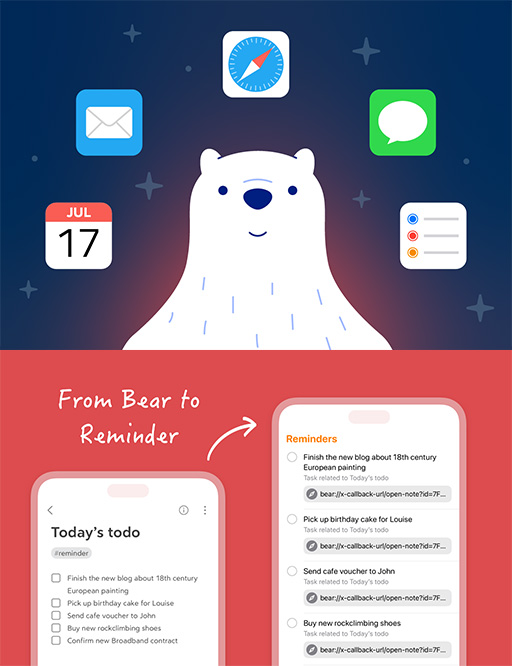 نرم افزار دفترچه یادداشت bear
