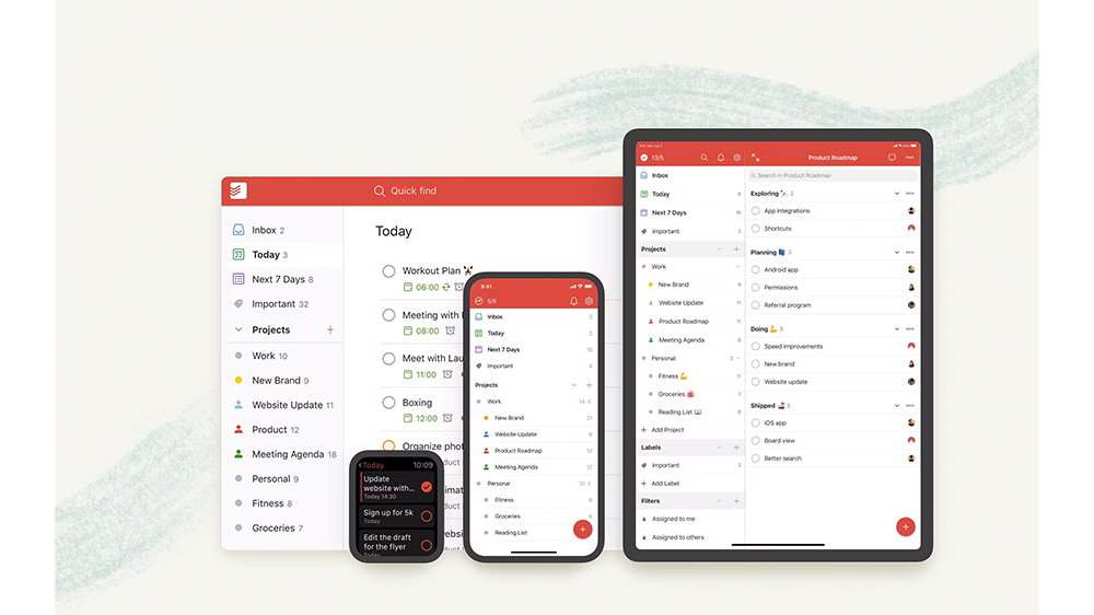 اپلیکیشن یادآوری todoist