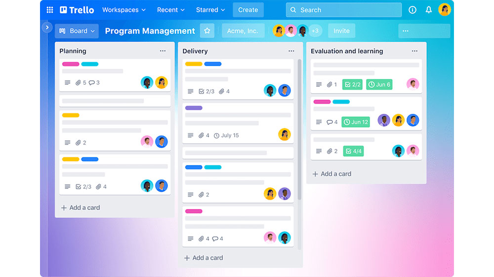 Trello&nbsp; – اپلیکیشن یادآوری و مدیریت پروژه بصری